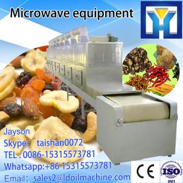 Tunnel conveyor belt type microwave heating oven