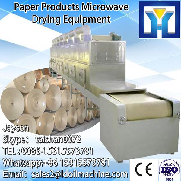industriall microwave conveyor belt sterilizer/garlic onion powder sterilization system/rose tea sterilizing machine #4 image